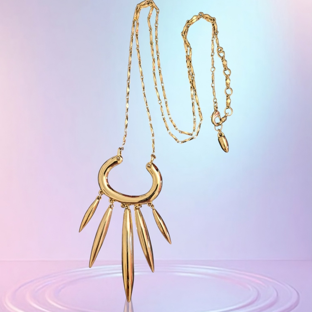 Stella & Dot Gold Geometric Celestial Necklace